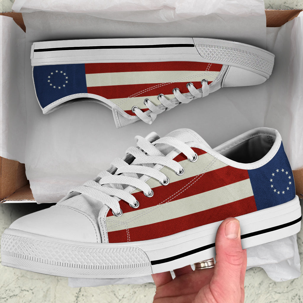Betsy Ross Tennis Shoes - Women's Low Tops