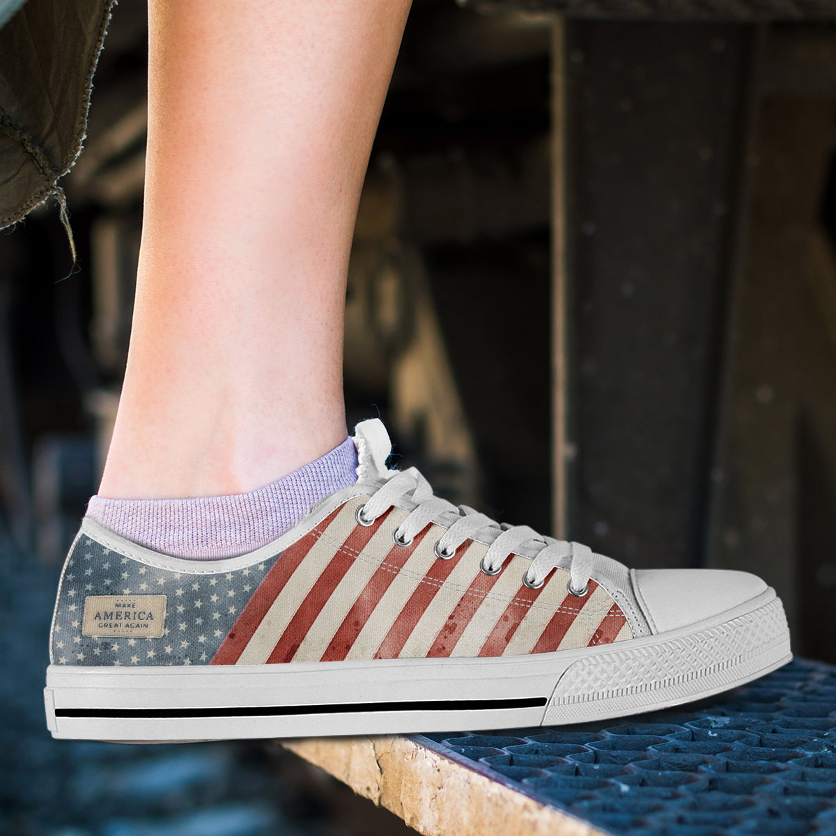 MAGA Fade - Women's Low Top Shoes