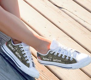 Camo Army Mom - Women's Low Tops