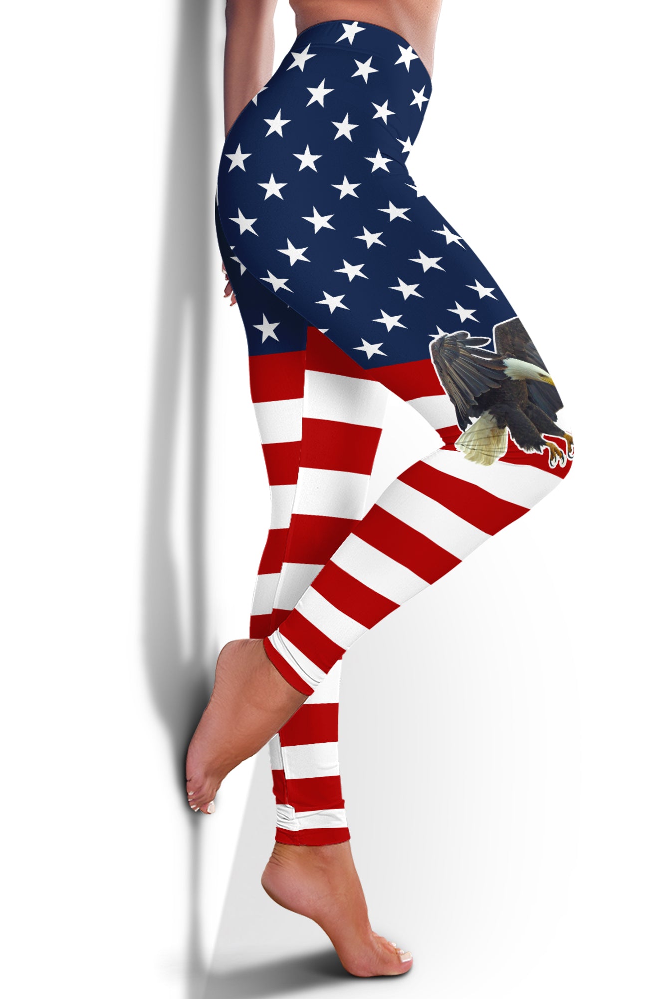 USA Flag & Eagle Leggings
