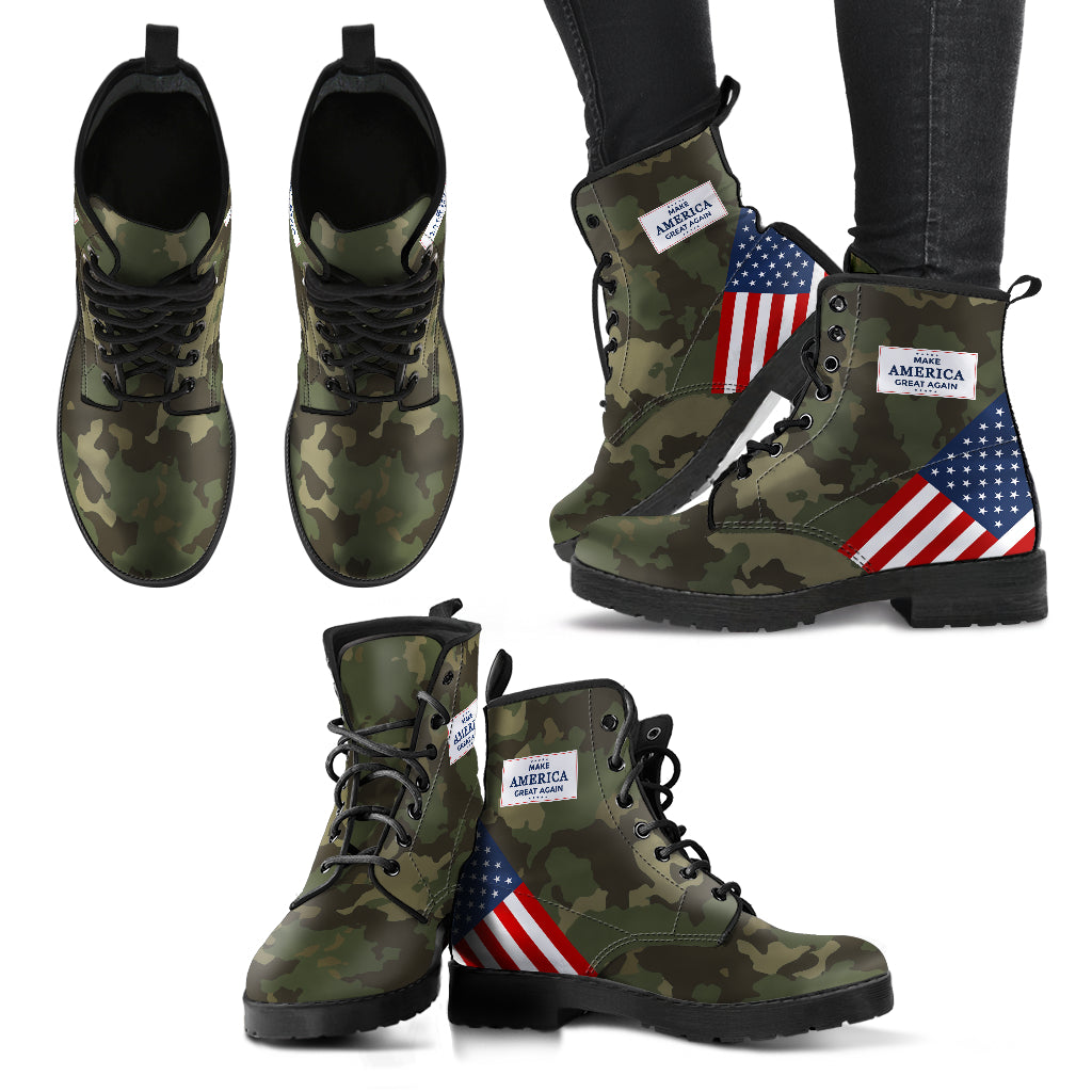 Camo MAGA - Women's leather boots
