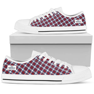 Plaid USA MAGA - Low Top Shoes