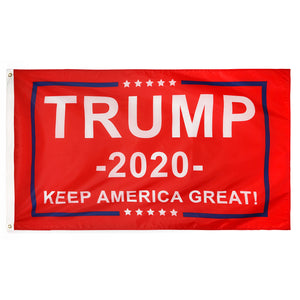 RED Trump 2020 Flag - Keep America Great! - 3 ft x 5 ft