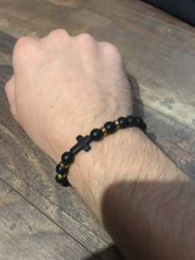 Cross Bead Bracelet