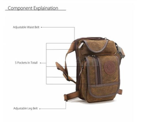 Multi-Purpose Leg Bag (Great for Bikers and CCW)