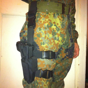 Tactical Thigh Holster - Adjustable with Extra Mag Slot