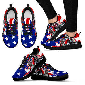Custom Hand Made American Trucker Women's Sneakers