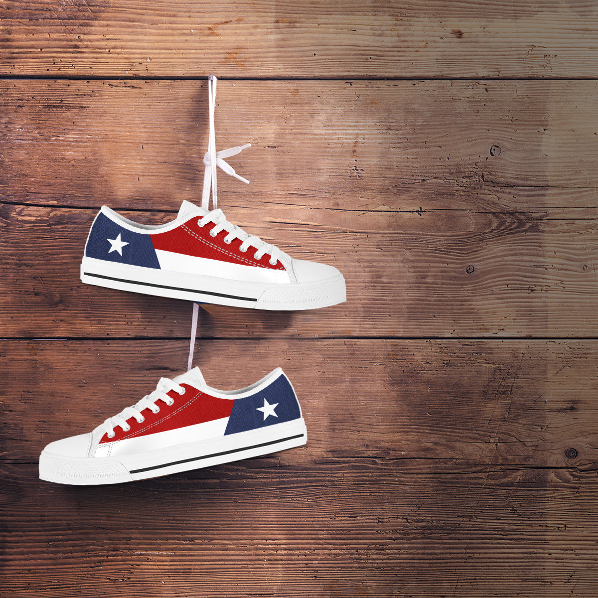 Texas Flag -  Low Tops