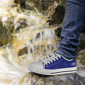 Blue - Let's Go Brandon - Low Top Shoes
