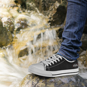 Black - Let's Go Brandon - Low Top Shoes
