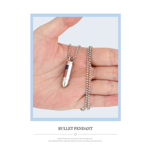 US Flag Engraved Pendant