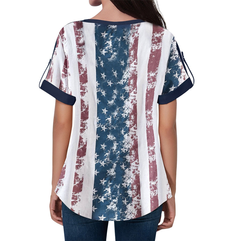 American Flag Blouse