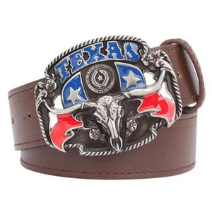 TEXAS Leather Belt - Adjustable