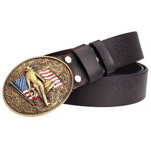 Genuine Leather American Cowboy Belt