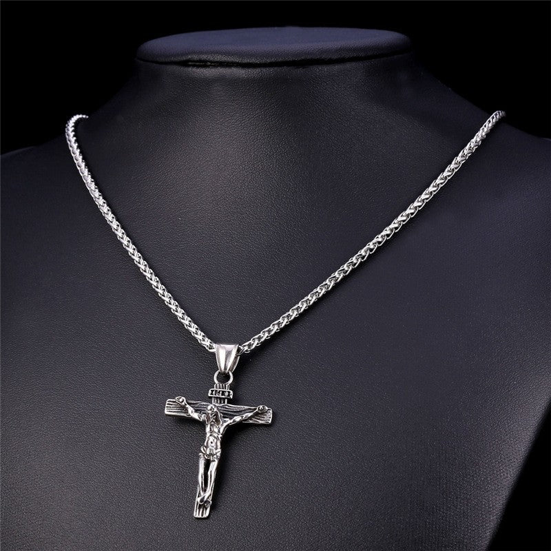 Jesus Cross Pendant and Necklace