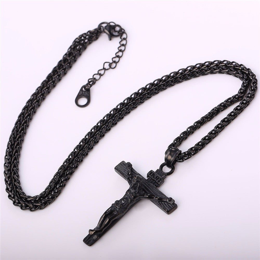 Jesus Cross Pendant and Necklace