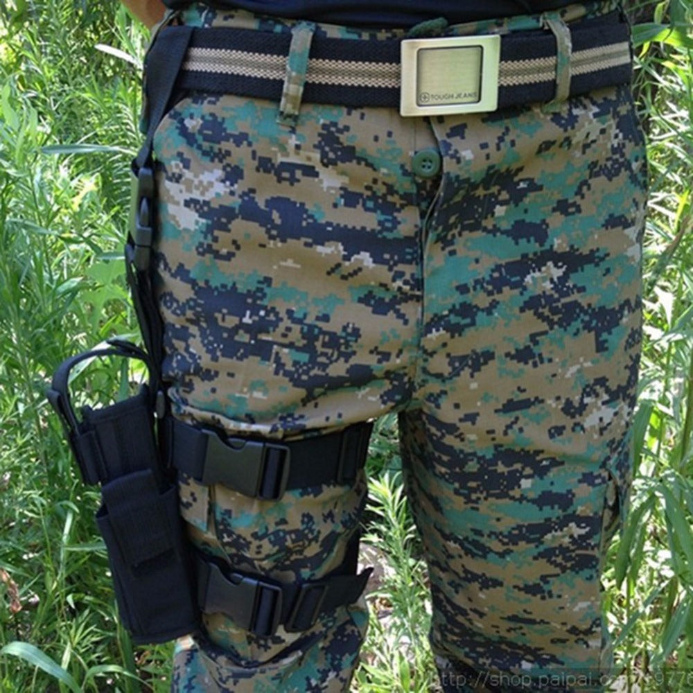 Tactical Thigh Holster - Adjustable with Extra Mag Slot