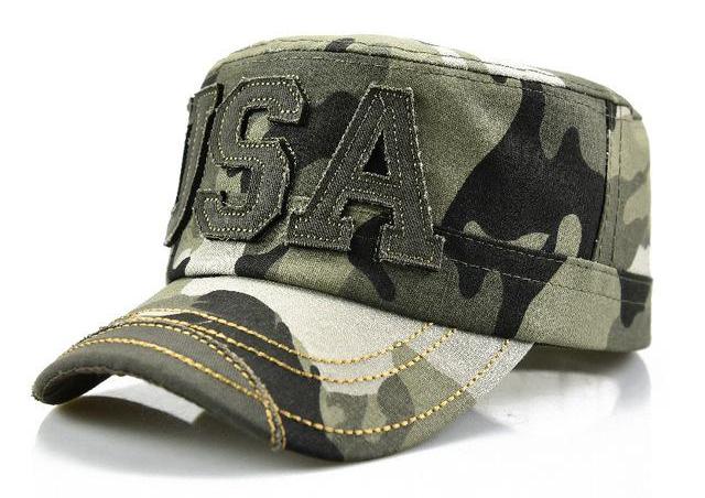 USA Camo Flat Top Cap