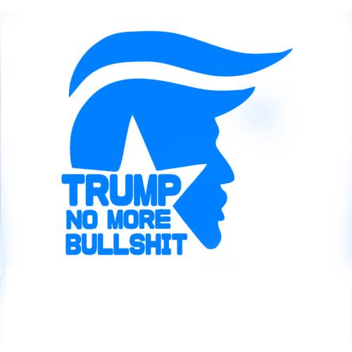 Trump No More BS Car Decals