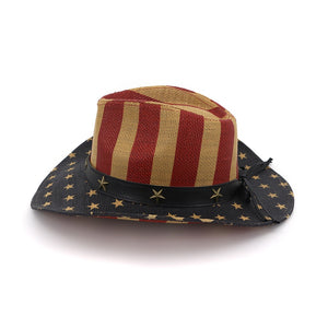USA Cowboy Straw Hat