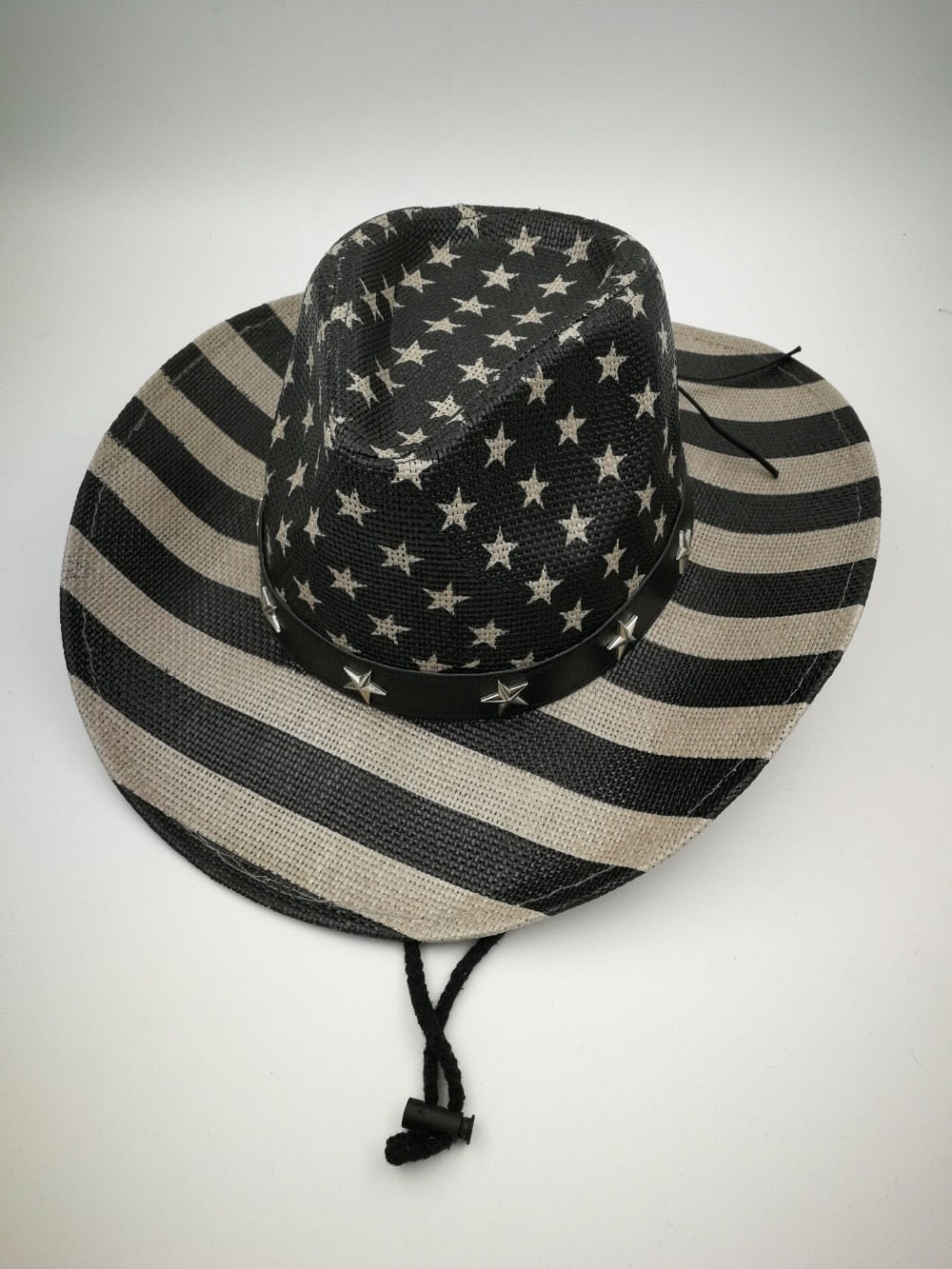 USA Cowboy Straw Hat